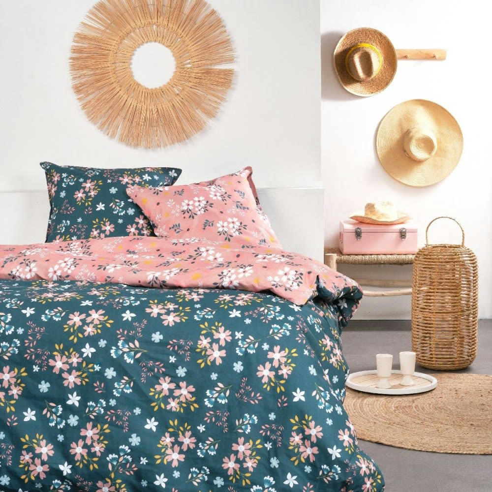 CAMPO - Parure de couette 100% coton 57 fils imprimée 240x220 2 taies