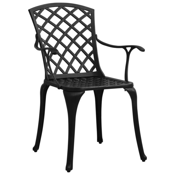 Zestaw bistro Czarny Aluminium vidaXL