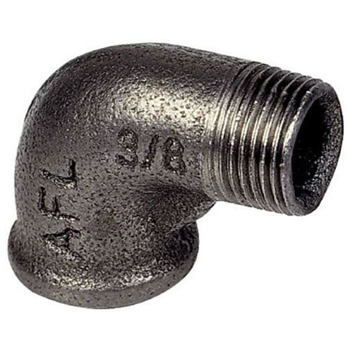 Coude 90 deg mâle-femelle VIRFOLLET 3/8 galvanisé métal gunmetal