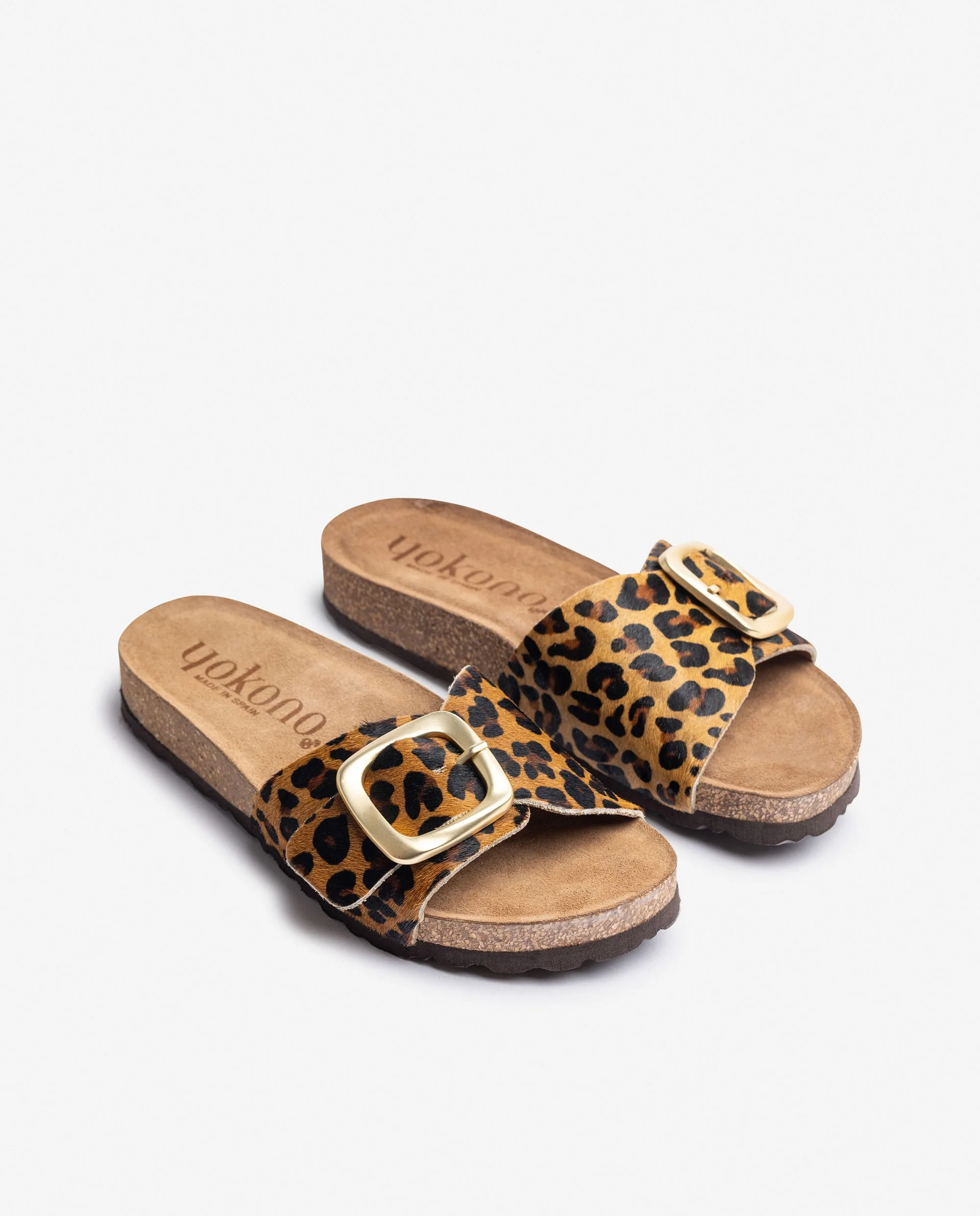 Sandalia plana JERBA-114 leopardo