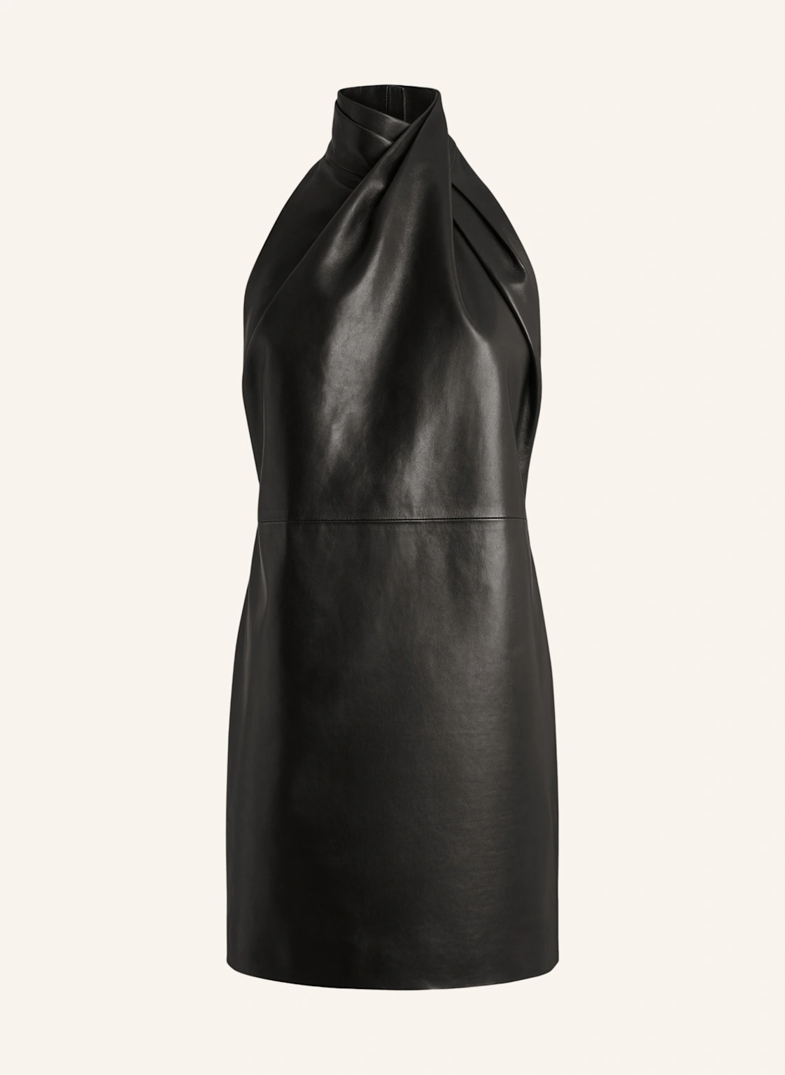 BALMAIN Rückenfreies Kleid aus Lammleder