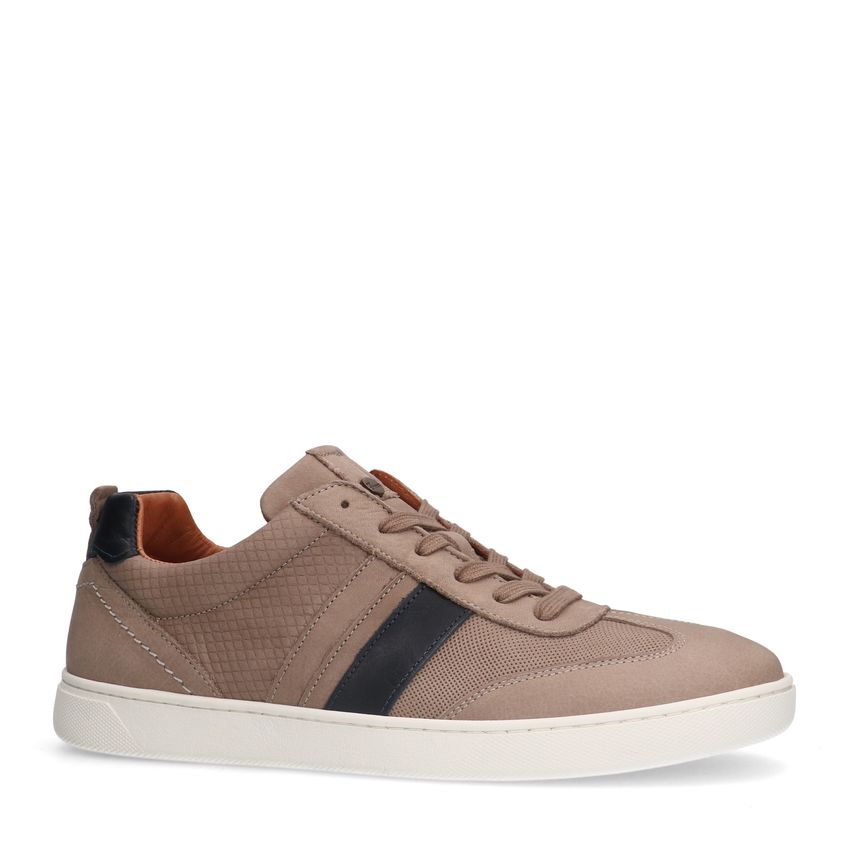 No Stress Beige nubuck sneakers
