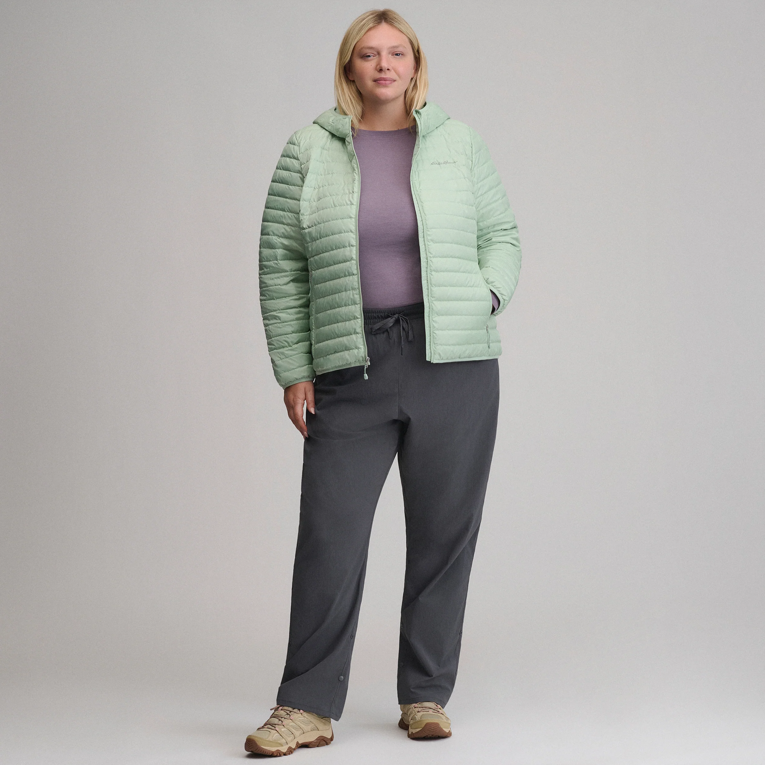 Women's Microlight Hooded Down Jacket