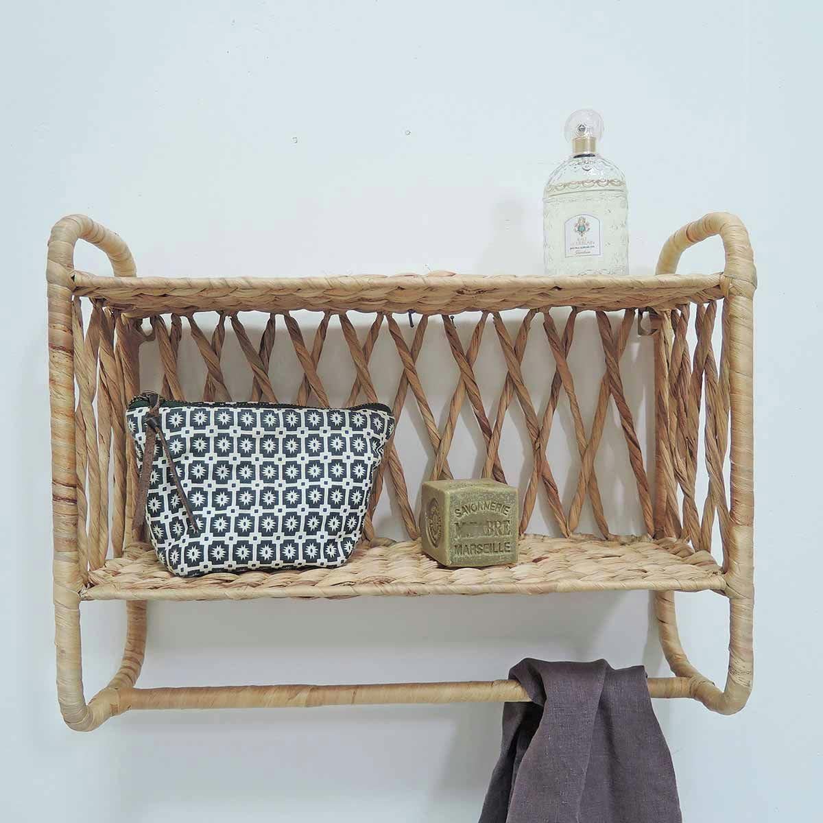 - Etagère murale jacinthe eau tressée