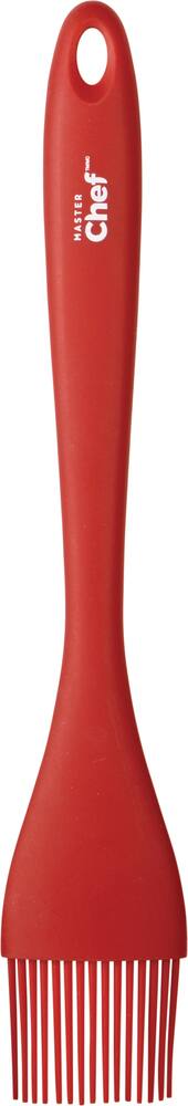MASTER Chef Silicone Basting Brush, Red, 10-in