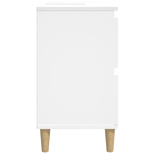 NNEVL Sink Cabinet White 80x33x60 cm Engineered Wood