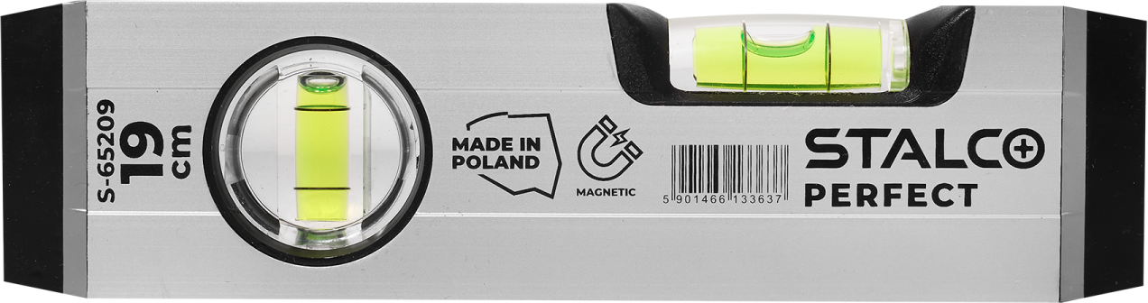 Poziomnica kieszonkowa 19 cm / z magnesem STALCO PERFECT S-65209