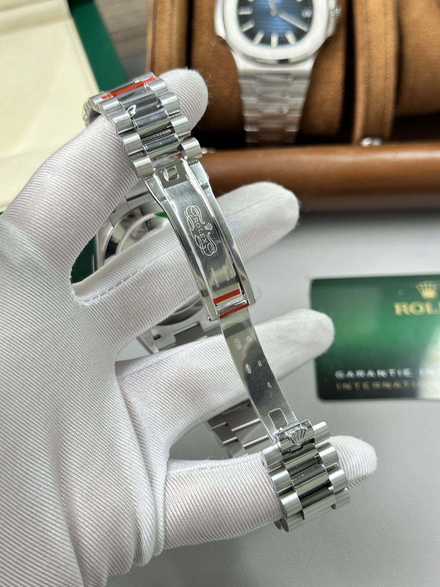 Rolex Day-Date 228236 904L Steel Black Dial CZ Diamonds 40mm Super Clone