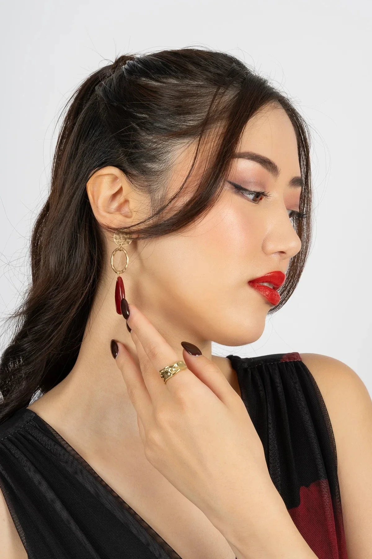 Gold Plated Chunky Adjustable Ring