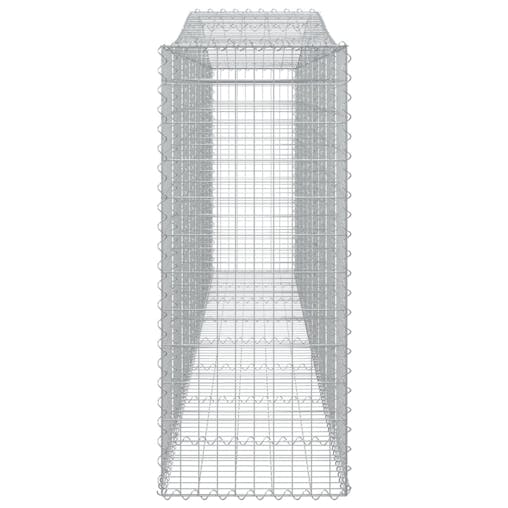 NNEVL Arched Gabion Baskets 4 pcs 400x50x120/140 cmGalvanised Iron