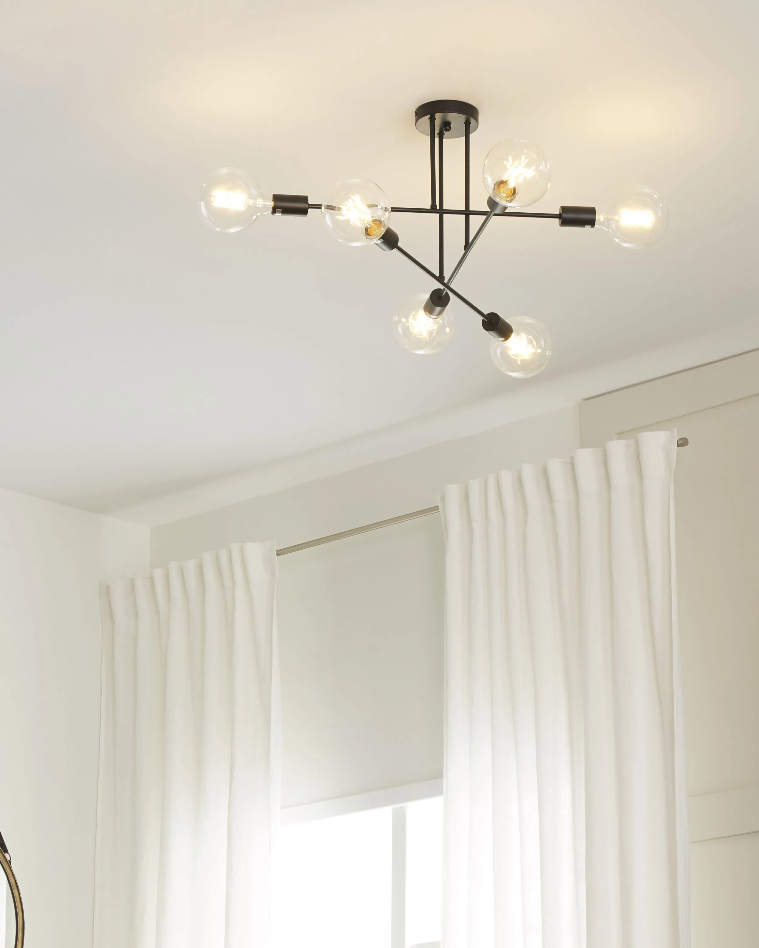 Ceiling Lamp KIDANE Metal Black