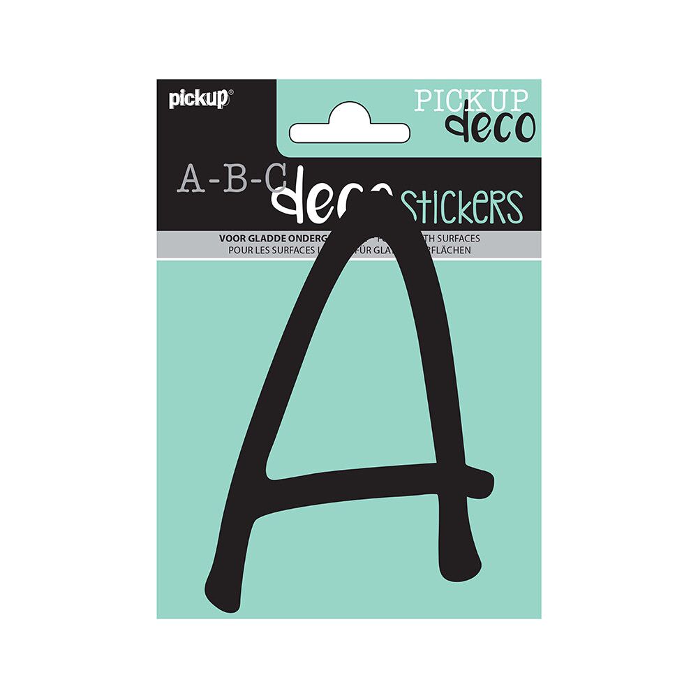 BOKSTAVER PICKUP A ABC DECO LYNN 120 MM A SVART