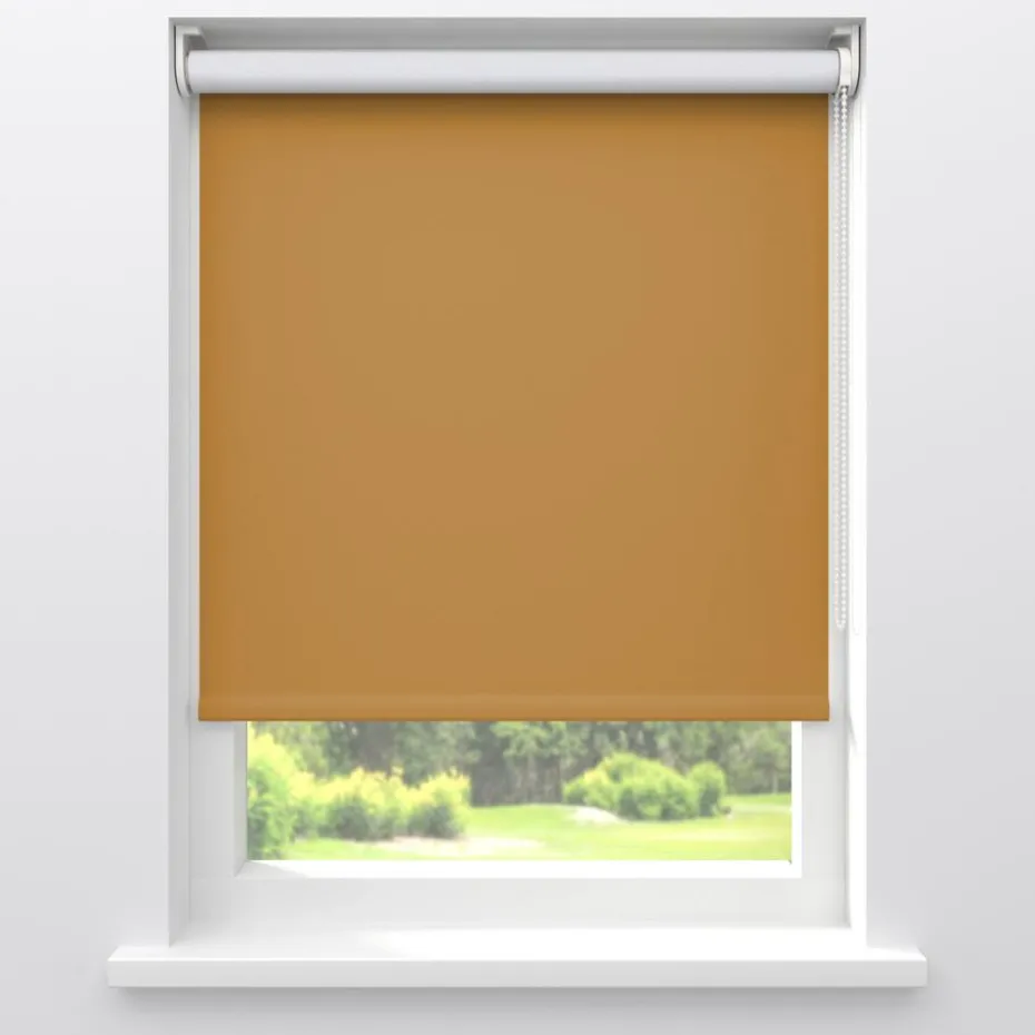 Kwantum Rolgordijnen | Fenstr Rolgordijn Noor  Verduisterend Oker