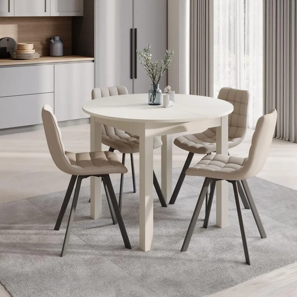 Meubella - South - Eetkamertafel - Beige