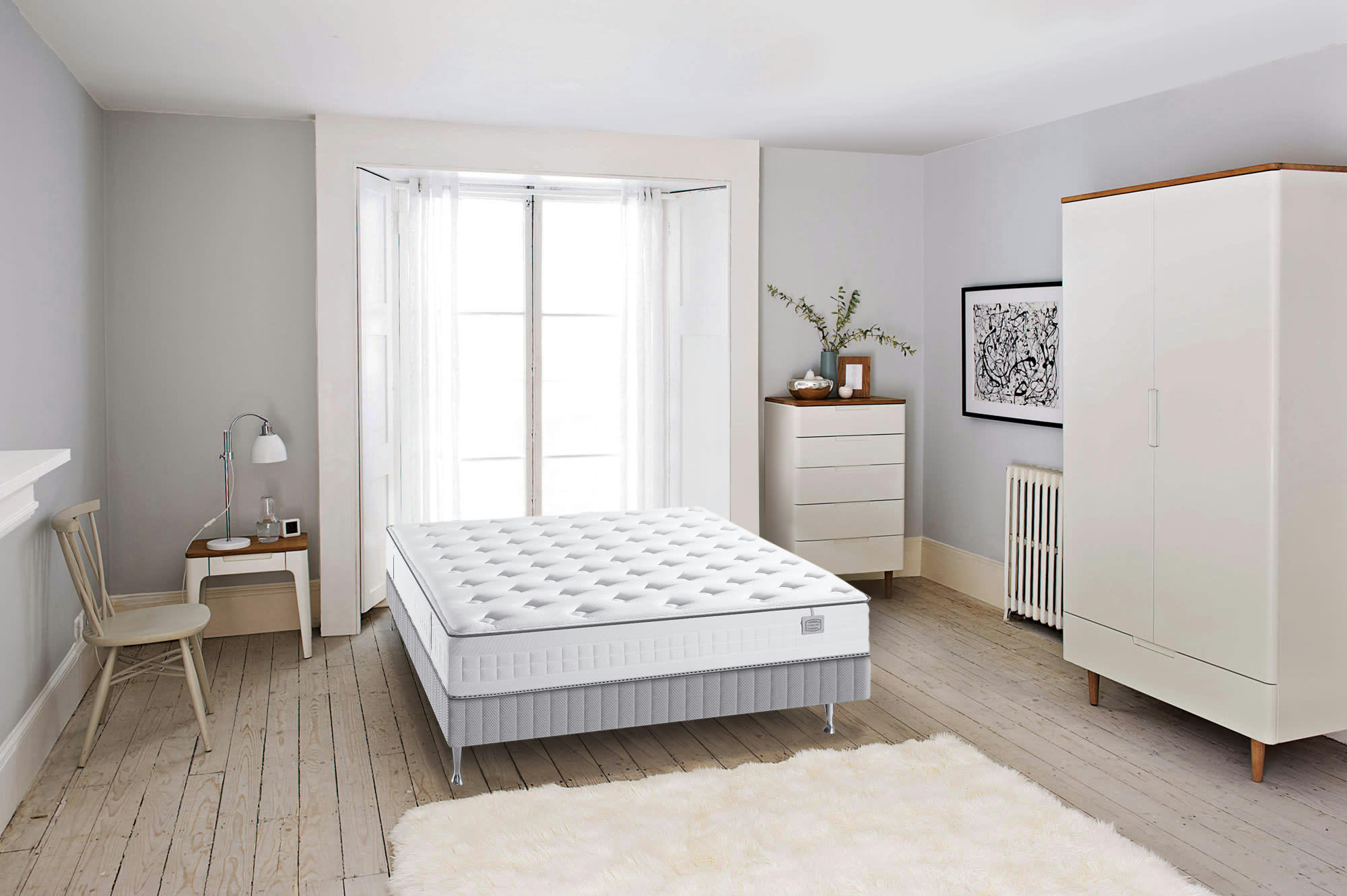 ENS TWIST - Ens TWIST 140x190 matelas H23 ressort ensachés, ferme, sommier