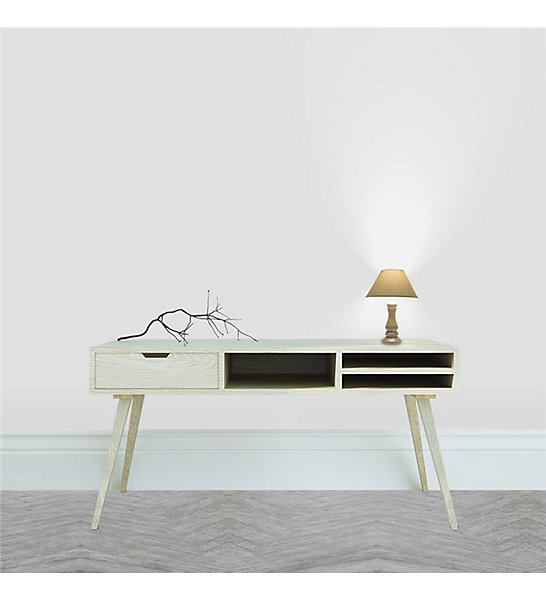 Lampe à poser sur pied couleur Taupe Ampoule E27 75 watts Design