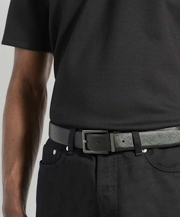 Oakem Black - Leather Belt