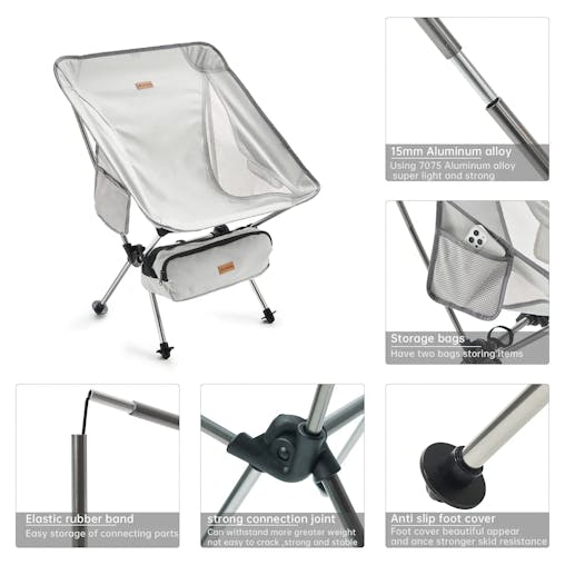 NNEOBA Folding Chair Ultralight Detachable