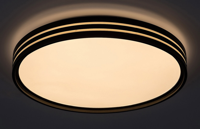 Plafon Eporaokrągły czarny LED 1x25W 39cm 1120lm IP20 Rabalux
