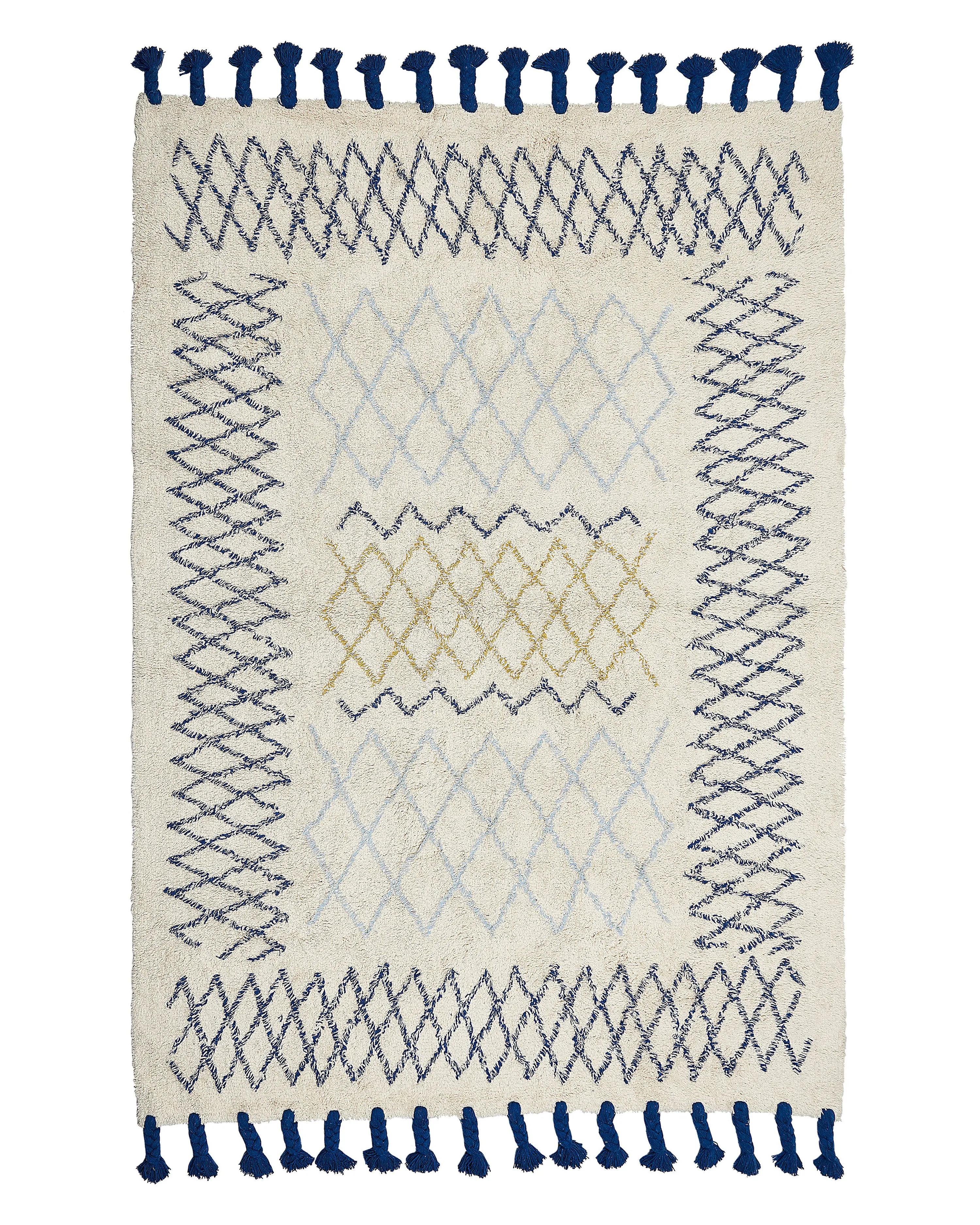 Rug ERZINCAN Beige 140 x 200 cm Cotton