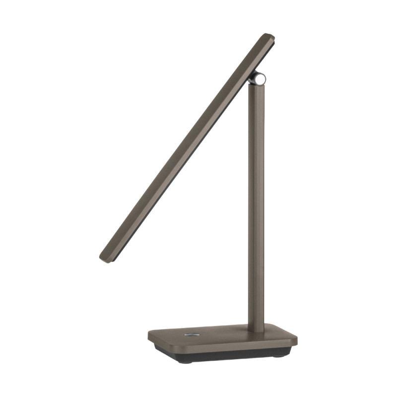 Lampe de bureau LED Iniesta brune dimmable 3,6 W EGLO