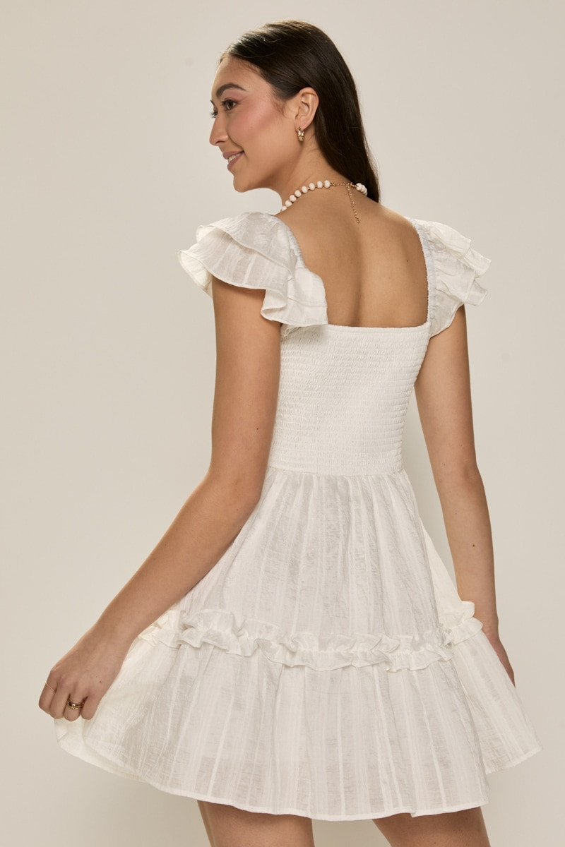 Lucille Ruffle Tiered Mini Dress