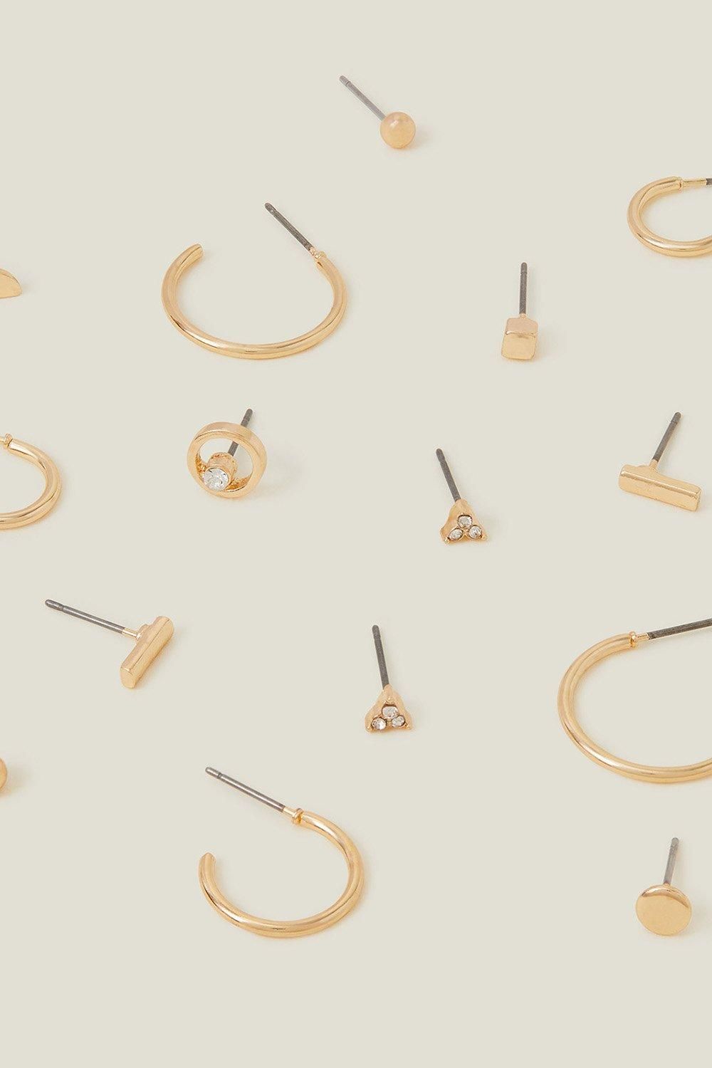 Accessorize 10 X Stud And Hoop Set