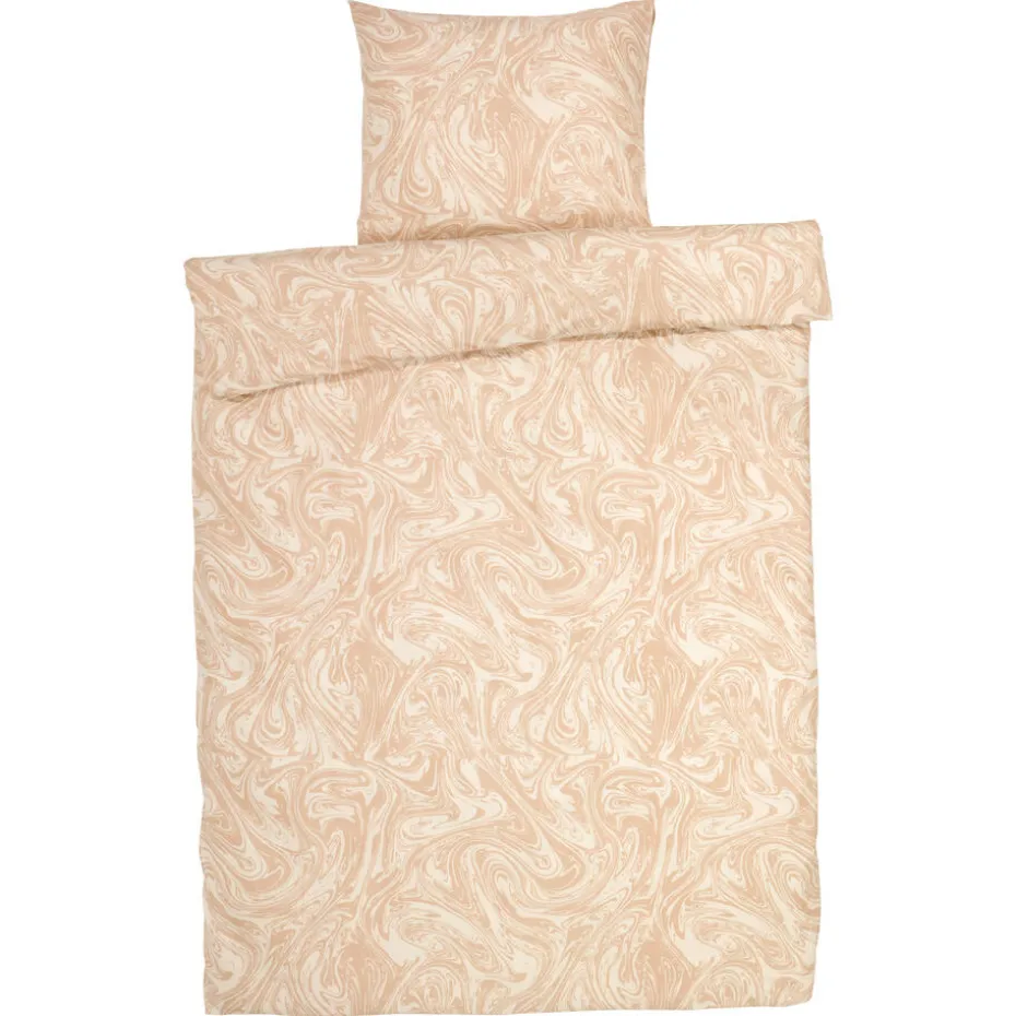Kwantum Dekbedovertrekken | Beddengoed | Dekbedovertrek Marble Soft Pink 140×220 Cm