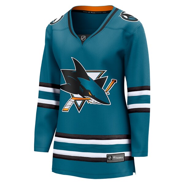 San Jose Sharks  Women's Home Breakaway Jersey - Teal