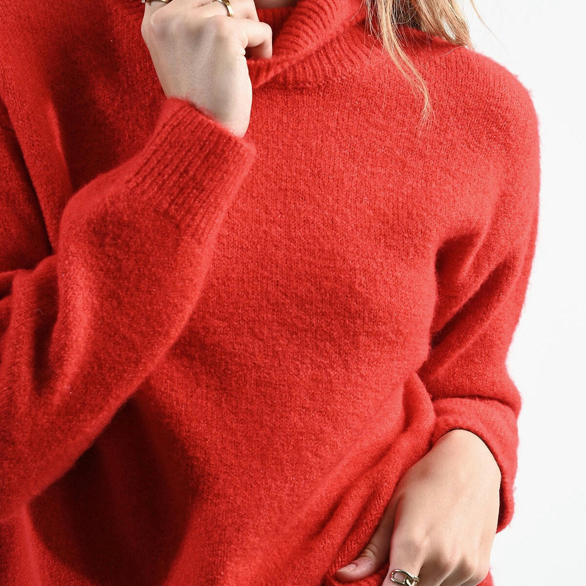 Pull  col roulé