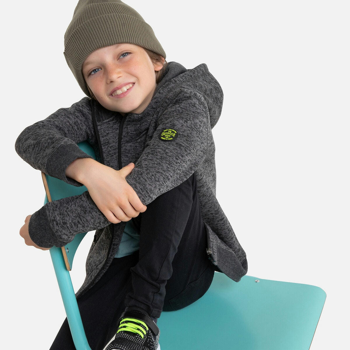 Gilet capuche fermeture zippée 2-16 ans