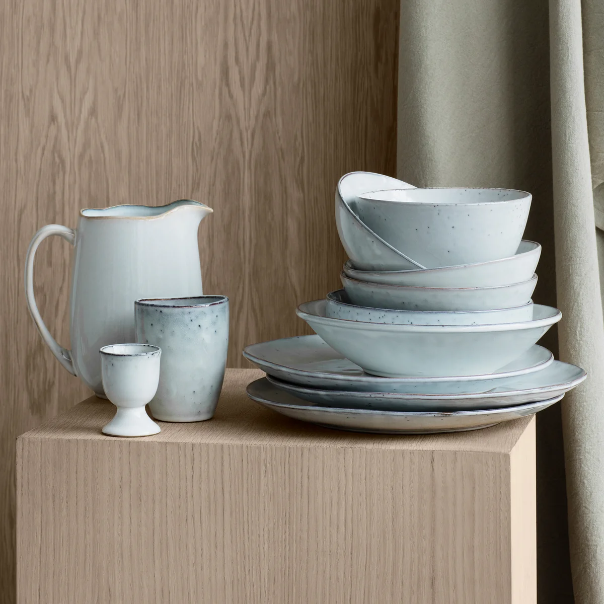 Broste Copenhagen - Nordic Sand Tasse mit Untertasse 25 cl