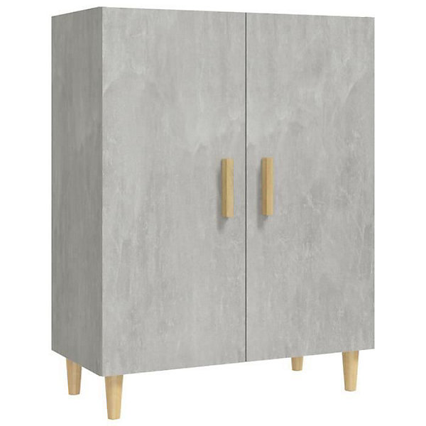 812100 vidaXL Buffet Gris béton 70x34x90 cm Bois d'ingénierie
