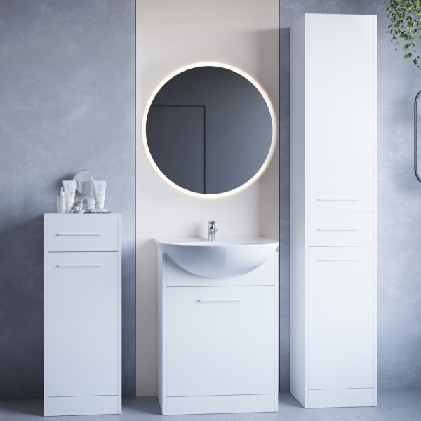 Meble łazienkowe SILDO MINI LED biały laminat