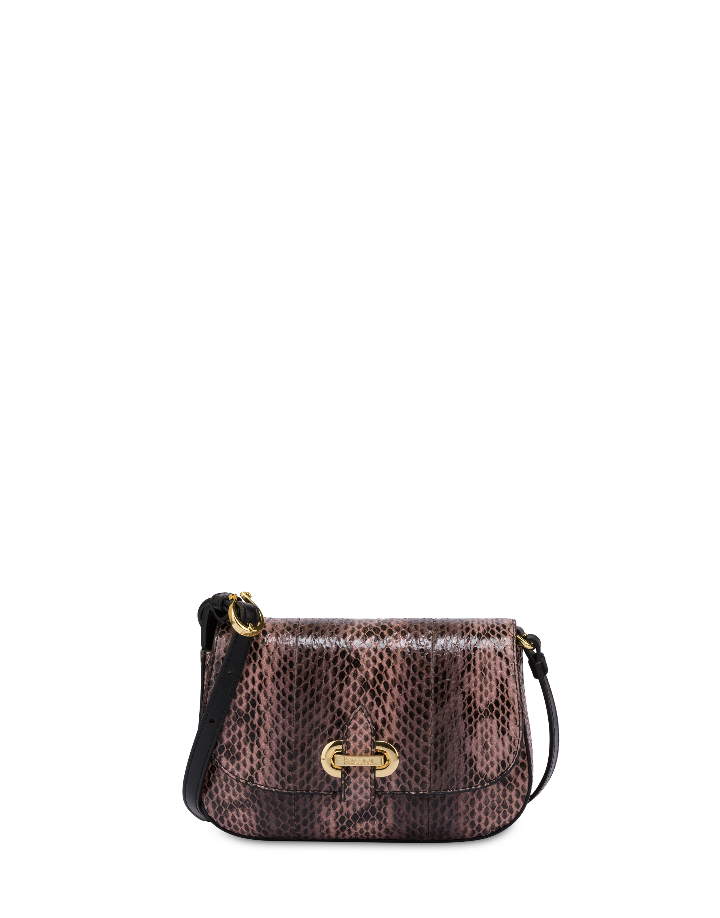 Crossbody Bag Fence Small Re-archive In Vitello Marrone/nero