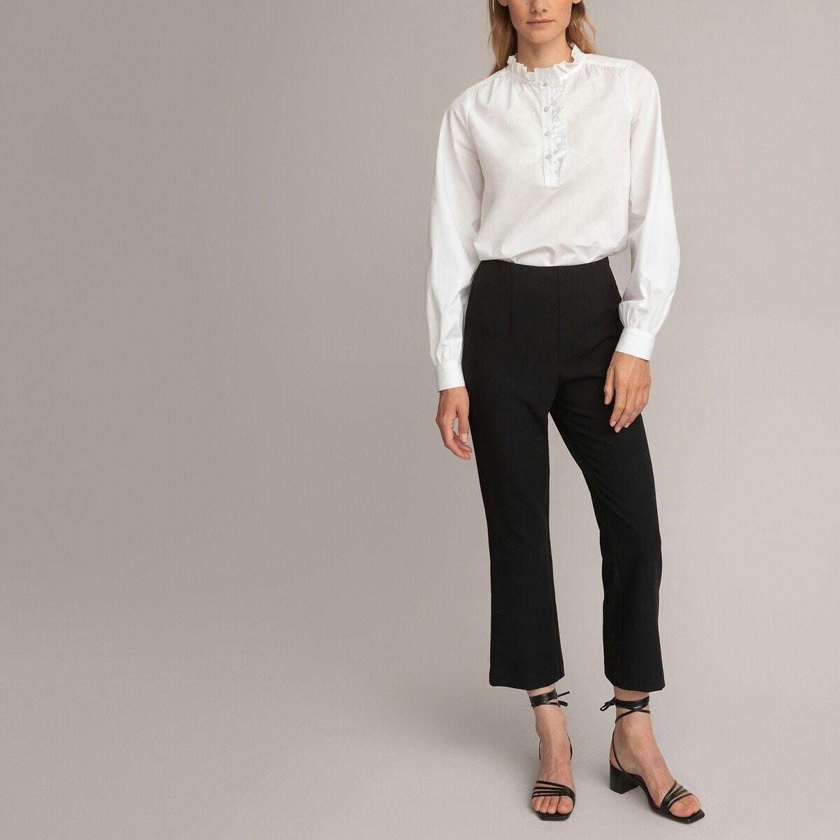 Blouse col victorien, manches longues