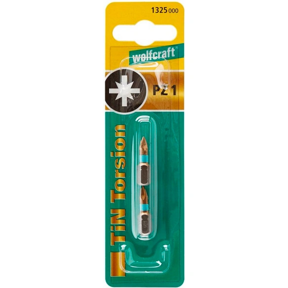 Torsion-TiN-Bit »1325000«, PZ1, 2 Stück