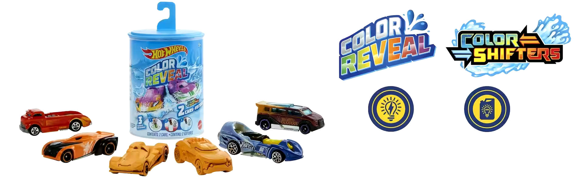 Hot Wheels® Color Reveal™ Vehicles, Assorted, 2-pk, Age 3+