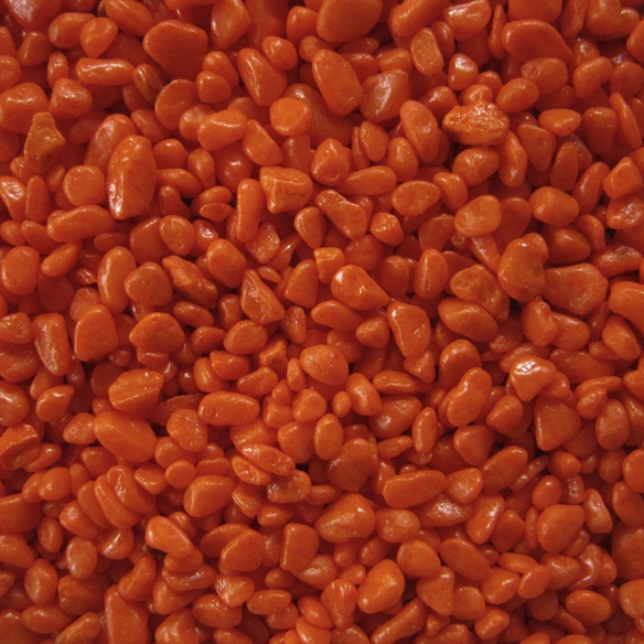 Aquarium-Bodengrund, 5 kg, Farbkies, orange