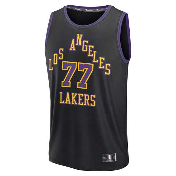 Luka Dončić Los Angeles Lakers  Youth 2025/26 City Edition Fast Break Jersey - Black