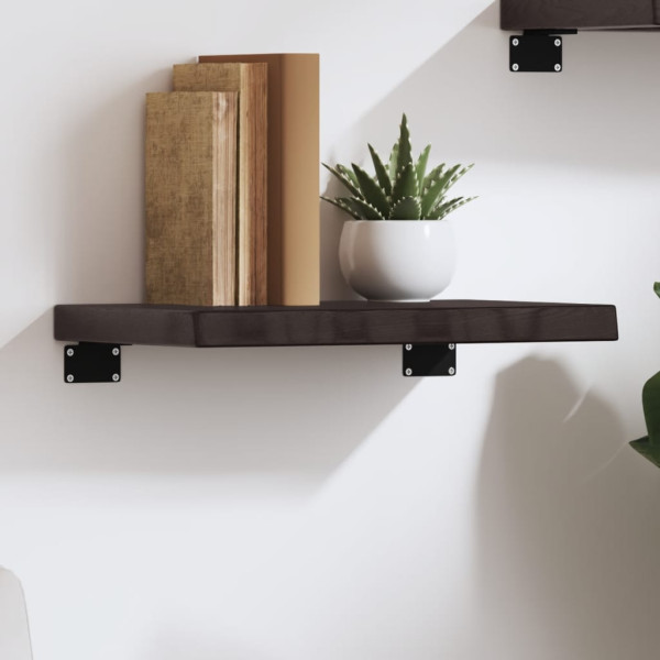 VidaXL Półka ciemnobrązowa 40x30x(2-4) cm
