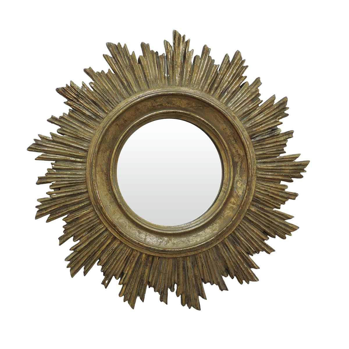 - Miroir soleil style baroque -45.000x4.500 cm - Or - Polyrésine