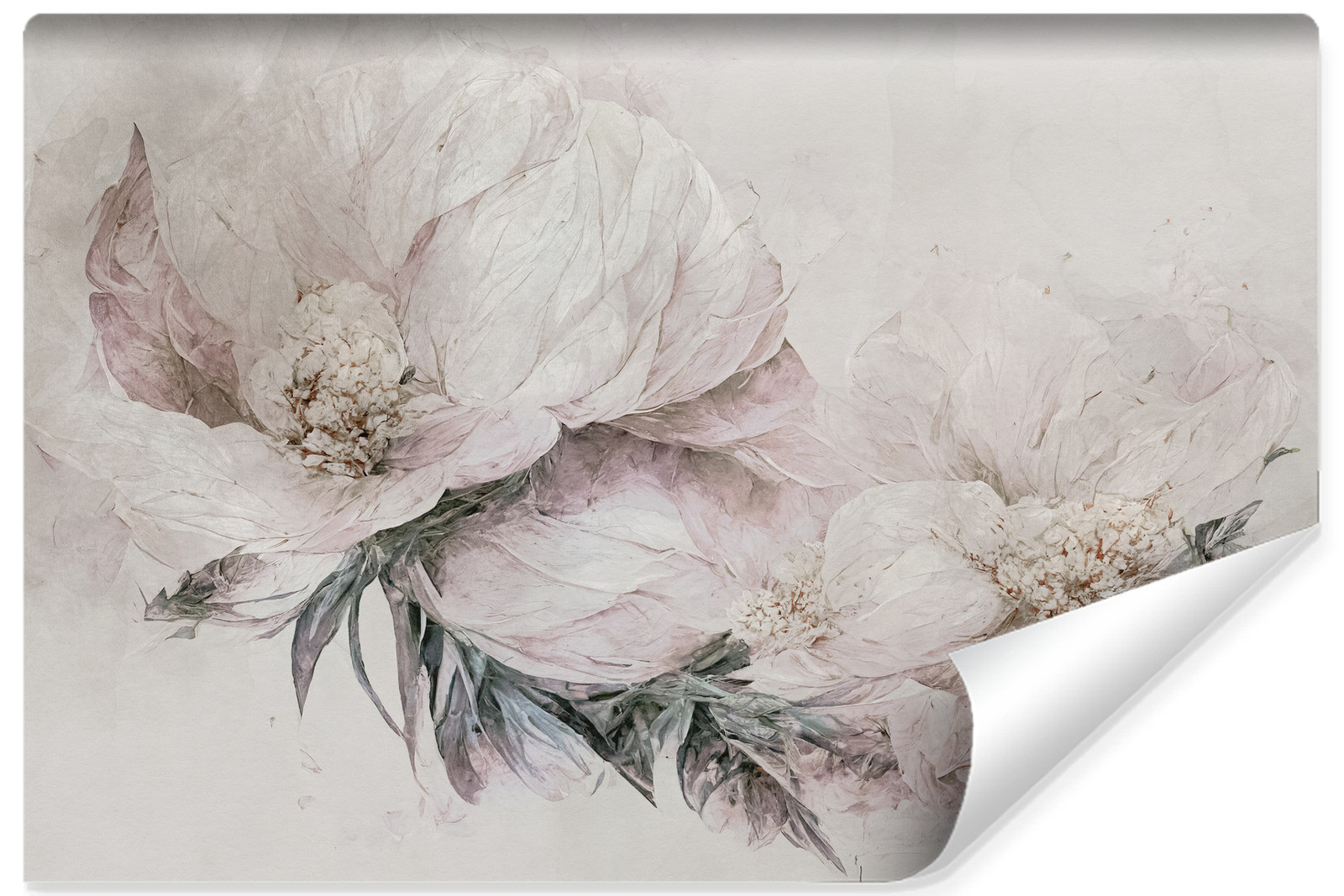Fototapeta Do Sypialni Kwiaty W Stylu Vintage 90x60cm
