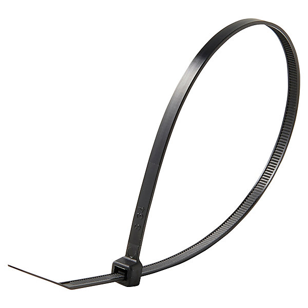 100 colliers de serrage en nylon DIALL 4,8 x 300 mm noir