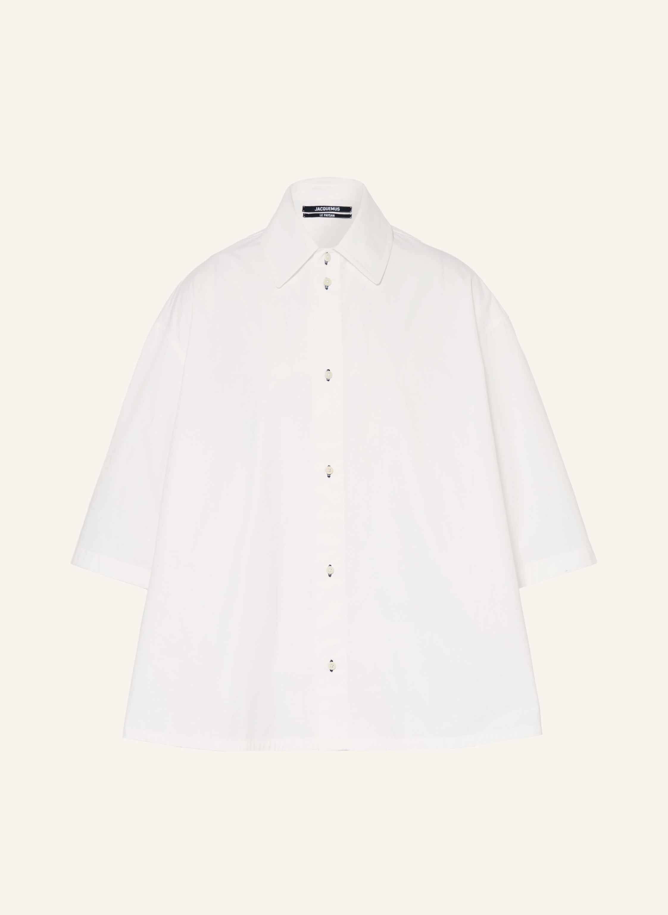 JACQUEMUS Hemd LA CHEMISE TRIANGLE Comfort Fit mit 3/4-Arm