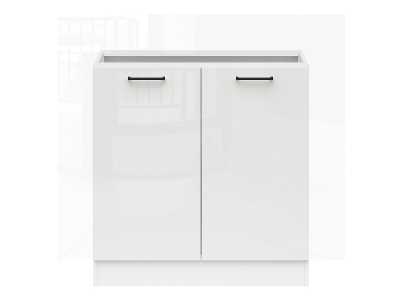 Szafka kuchenna dolna Junona Line 80 cm kredowy połysk