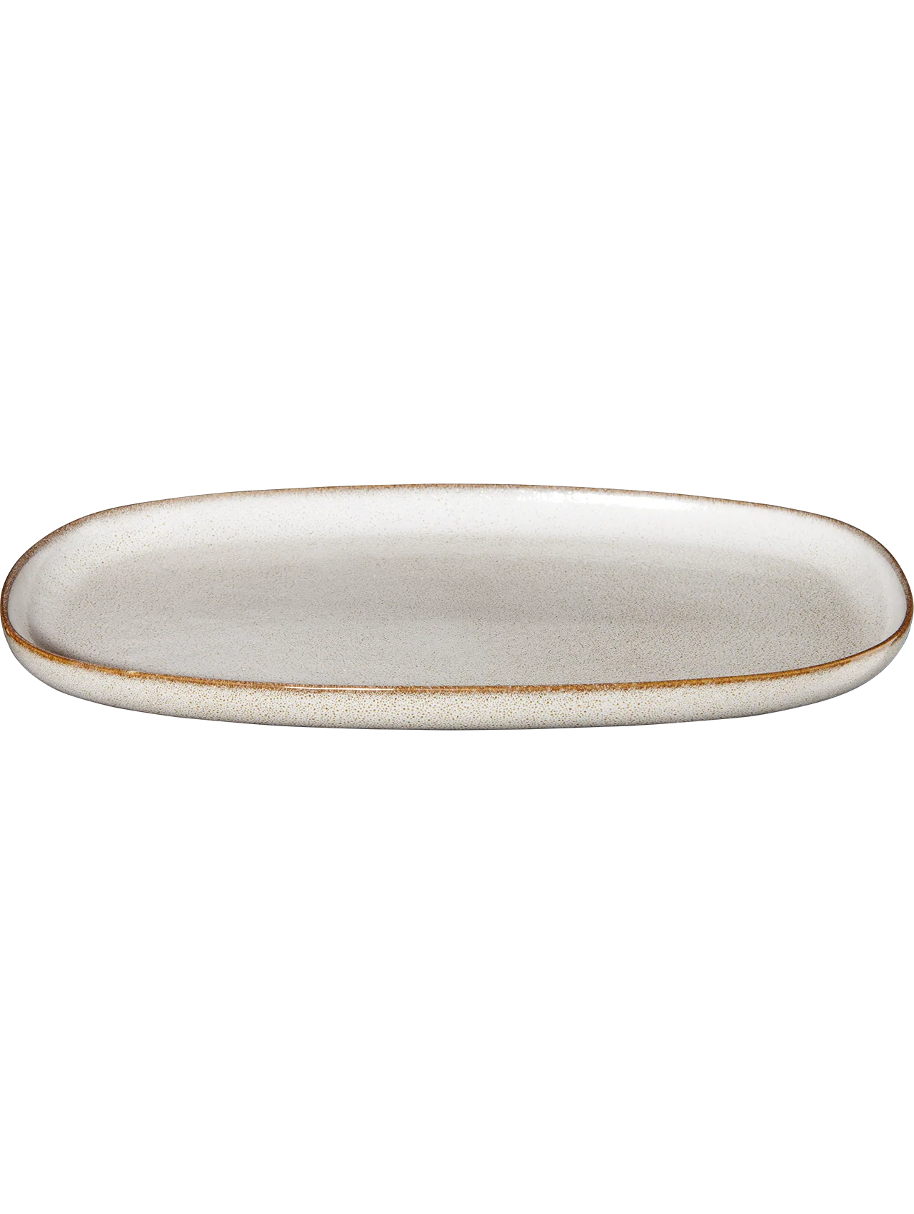 platte, oval, sand