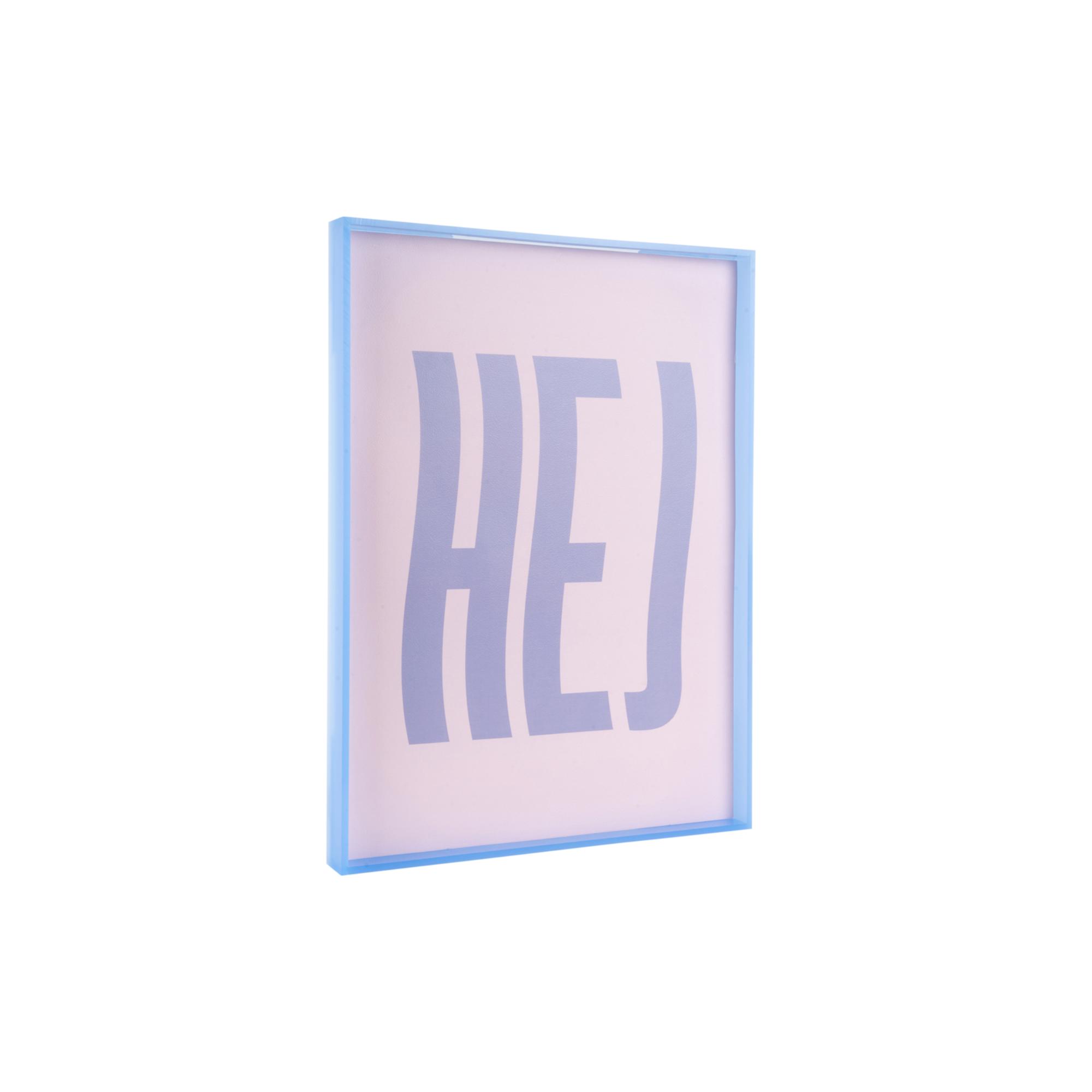 Present Time wanddecoratie Hej Large - paars - 3x31x41cm