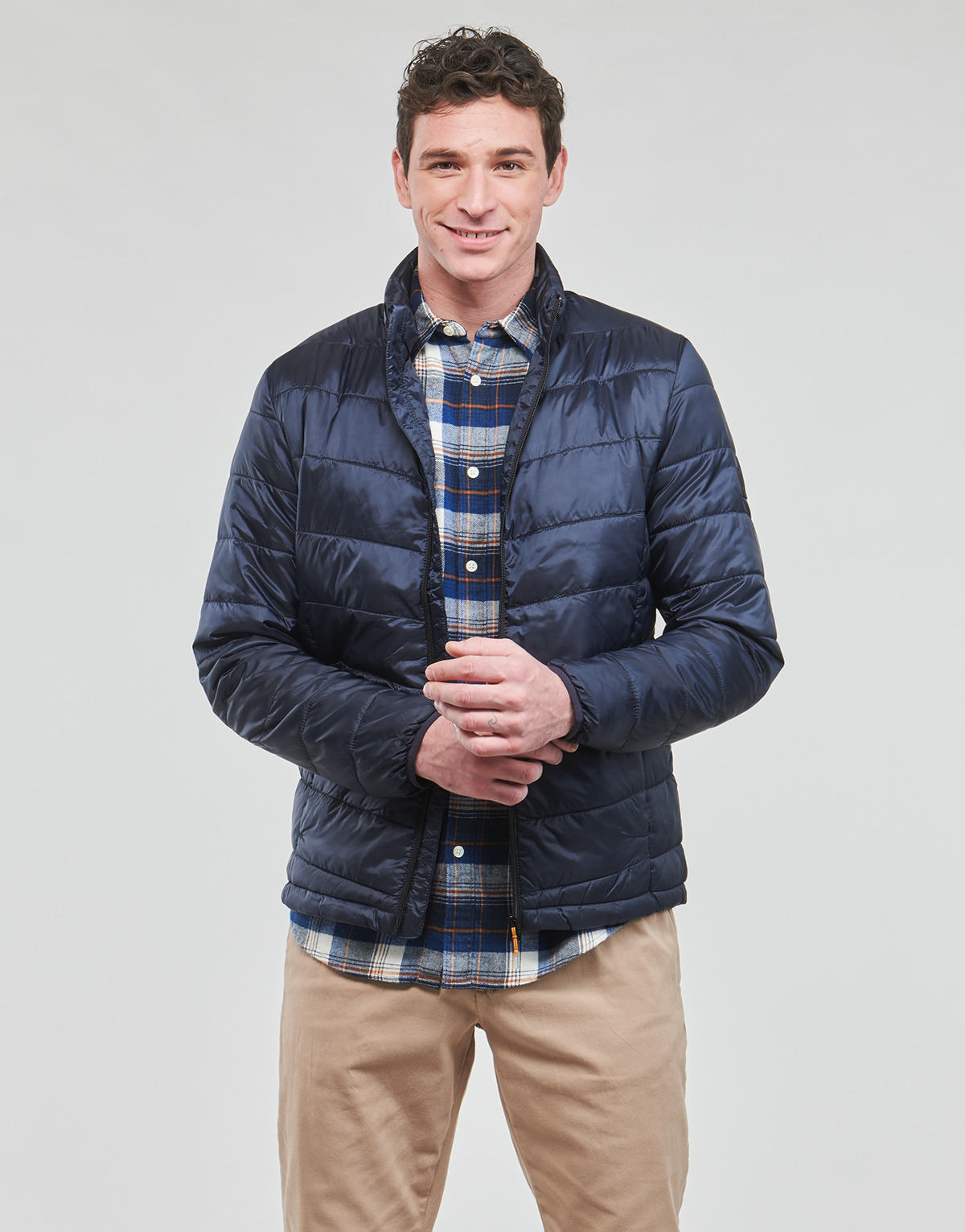 Only & Sons  - ONSCARVEN QUILTED PUFFER - Marine