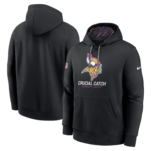 Minnesota Vikings Nike 2024 NFL Crucial Catch Club Pullover Hoodie - Black